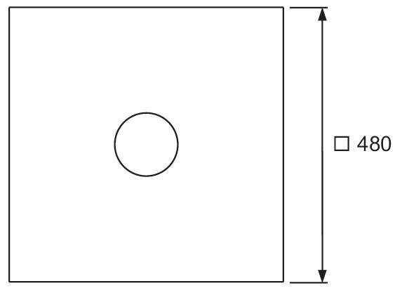 TECE Seal Dichtmanschette für Verbundabdichtungen, 480x480mm