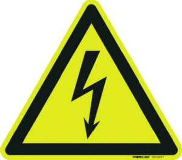 PROTEC.class Prüfplaketten und Warnschil Warnzeichen 20cm PWZ 20 (1 Bogen)