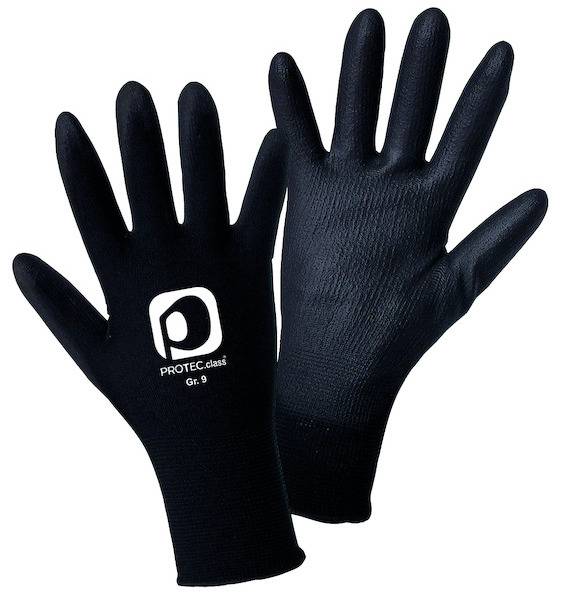 PROTEC.class Handschuhe Feinstrickhandschuhe PFSH9 PU-beschichtet Gr. 9 Paar