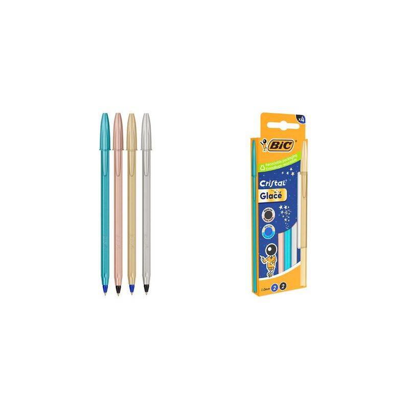 BIC Kugelschreiber Cristal Glacé, 4er Kartonbox