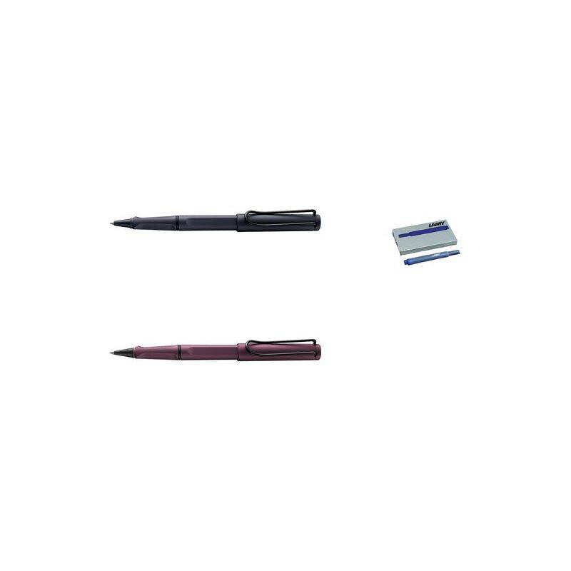 LAMY safari steel roll-ink black, mit Tintenpatrone T10