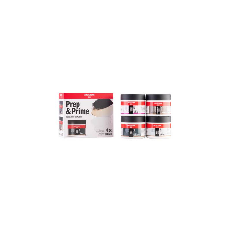 ROYAL TALENS AMSTERDAM Medium Grundierungs-Set, 4 x 120 ml