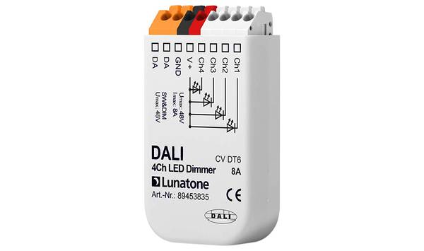 Lunatone Lighting GmbH LED-Dimmer DALI 4Ch 8A