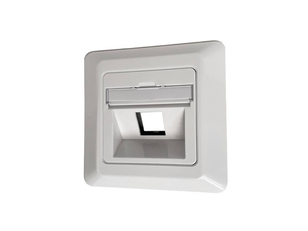 Corning Rahmenset schräg f. 1xRJ45 UAXCSE-S0101-C040-BP