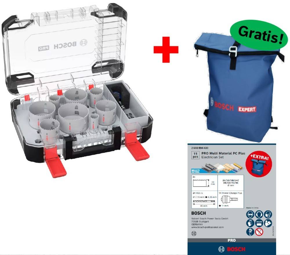 Bosch Power Tools Lochsägen Koffer 11 tlg 061599766L