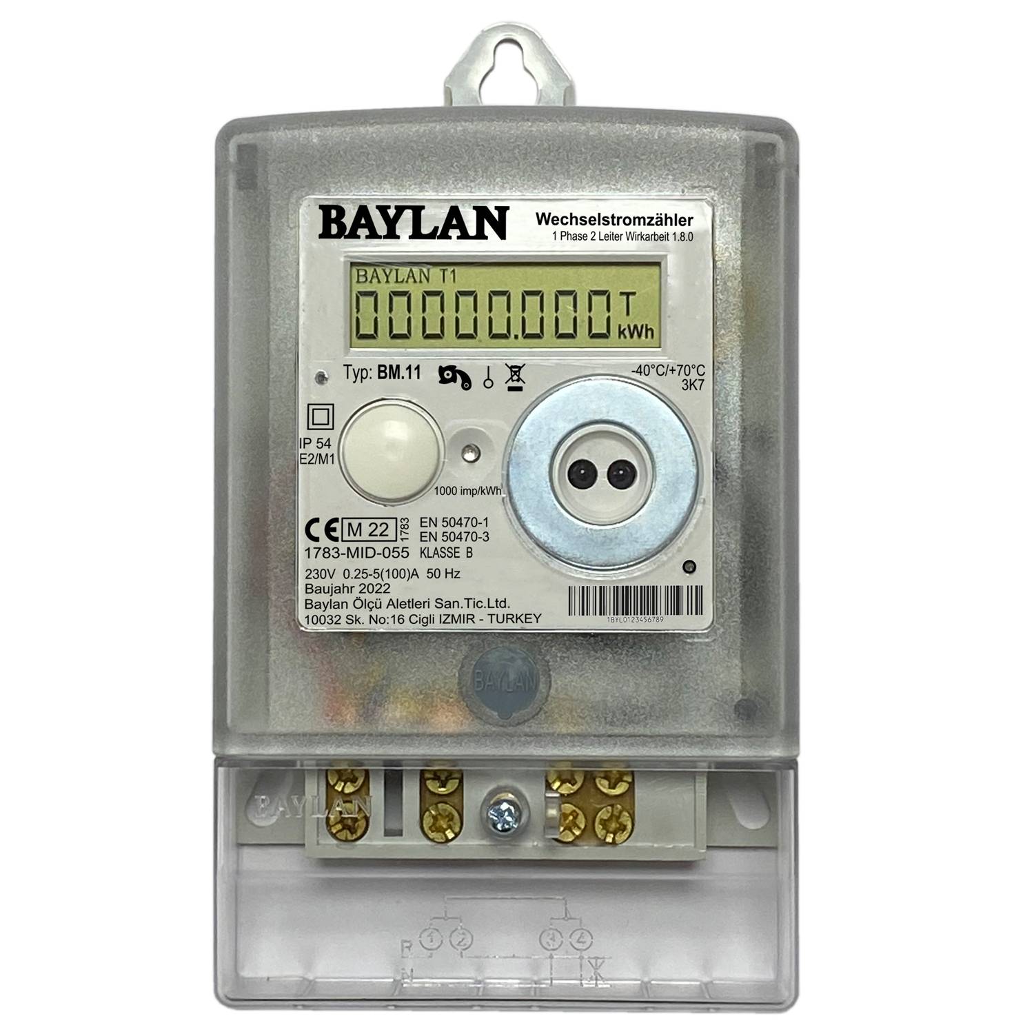 BAYLAN BM.11 - Wechselstromzähler für Zählerplatzmontage