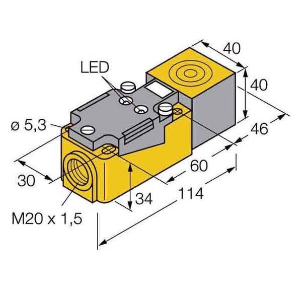 Turck Näherungsschalter Bi15-CP40-FDZ30X2
