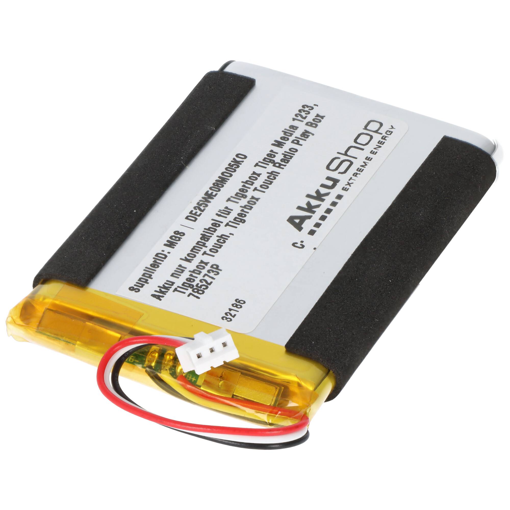 Akku nur kompatibel für Tigerbox Tiger Media 1233, Tigerbox Touch, Tigerbox Touch Radio Play Box 785273P