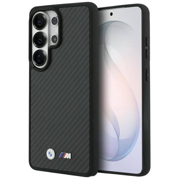 BMW Hülle Galaxy S26 Ultra Carbon-Optik schwarz MagSafe Logo Metall