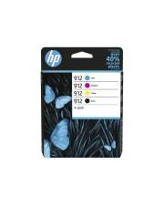 HP 912 CMYK Original Ink Cartridge 4-Pack Farbig