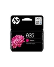 HP 925 Magenta-Tintenpatrone mit rosa Blumengrafik auf schwarzer Schachtel.