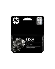 HP 938 schwarze Tintenpatrone für HP-Drucker, mit Produktnummer 938 und Blumengrafik.