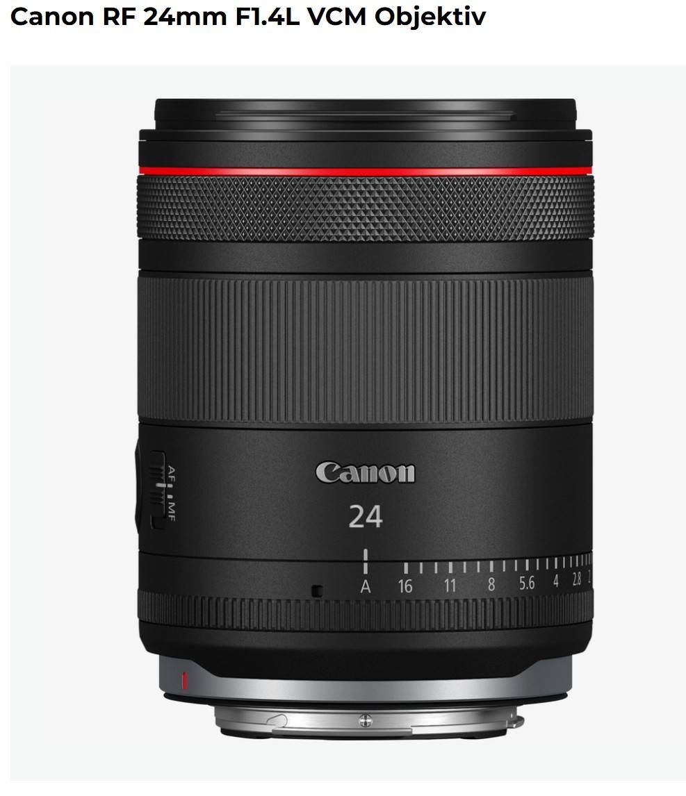 Canon Digitalkamera Objektiv - RF 50mm/1.4 VCM