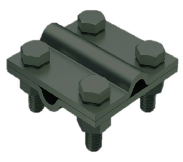 Erdungsdraht / -bandstahl Kreuzverbinder 1012V4 M8 Schraube nach DIN EN 62561-1