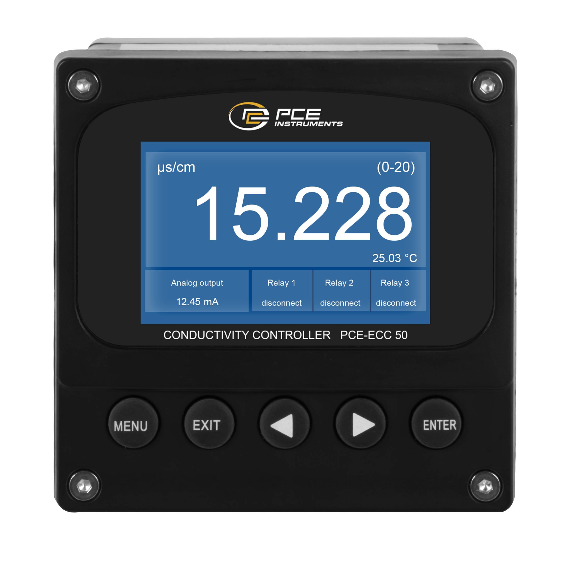 PCE Instruments Leitfähigkeitsmessgerät PCE-ECC 50 | 0 ... 200 µS/cm |Auflösung 0,001 µS/cm |Temperaturkompensation