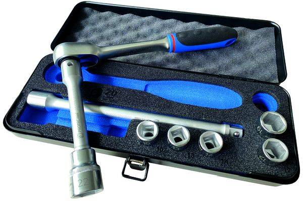 #PROTEC.class Handwerkzeug Steckschlüsselsatz PSSLS10-22 10-22mm 1/2Z 9-teilig
