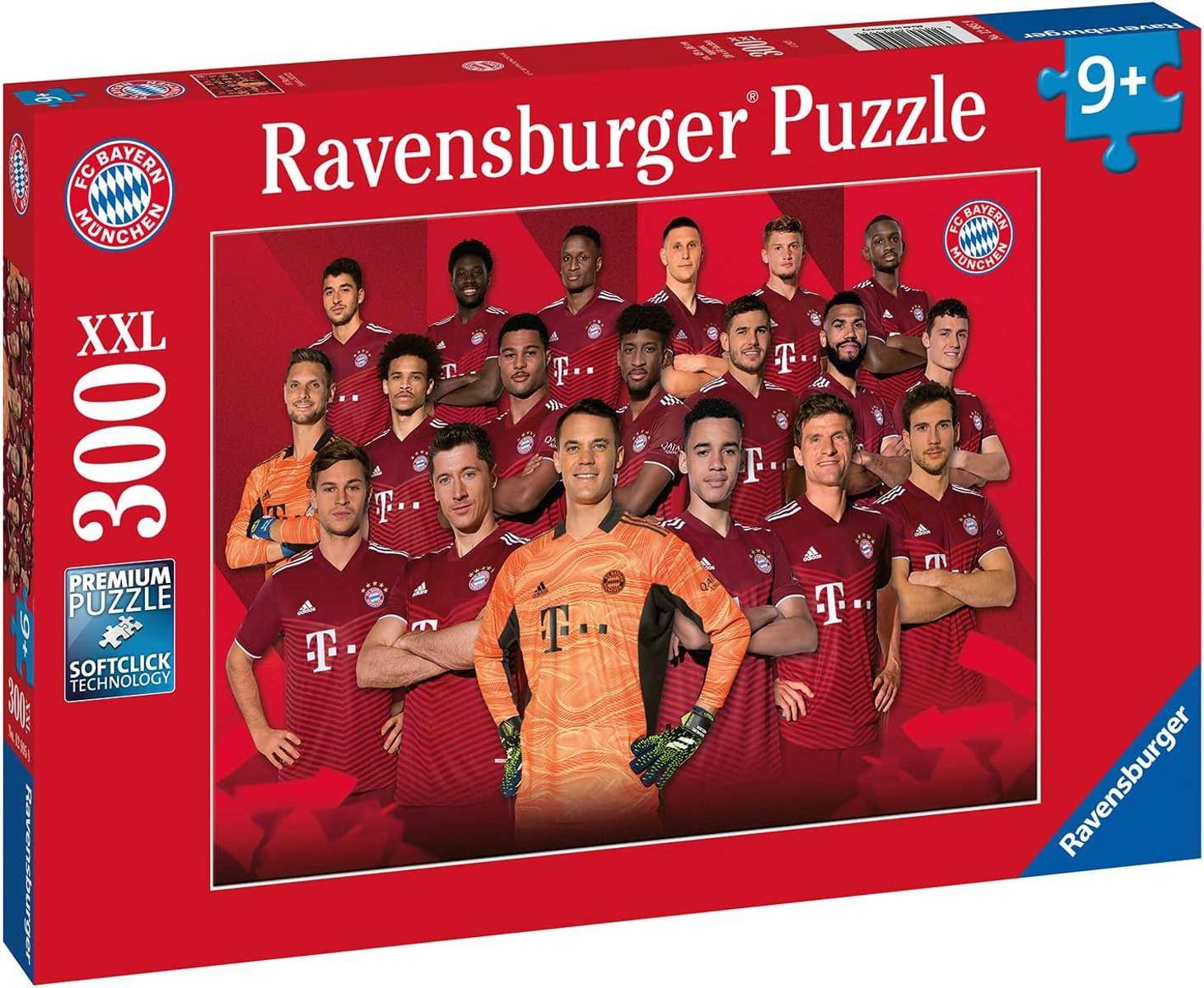 Ravensburger 12995 FC Bayern Saison 2021/22 Puzzle 300 Teilen XXL-Format 9+