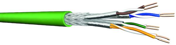 PROTEC.net Datenkabel Cat7 1000MHz Cca 7900 4P23 S/FTP LSHF-FR grün TR1000