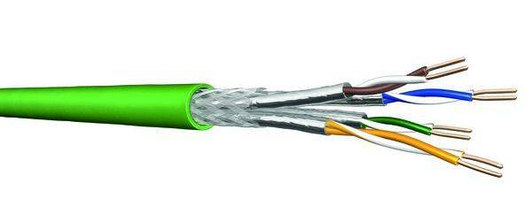 PROTEC.net Datenkabel Cat7 1000MHz Cca 7900 4P23 S/FTP LSHF-FR grün TR500