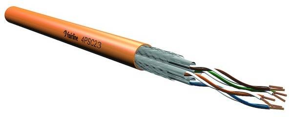 Elmat Schlagheck Datenkabel Cat7 1300MHz Dca EL-PRO 4P23 S/FTP LSHF orange TR1000m