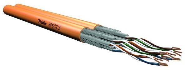 Elmat Schlagheck Datenkabel Cat7 1300MHz Dca EL-PRO 2x4P23 S/FTP LSHF orange TR500m