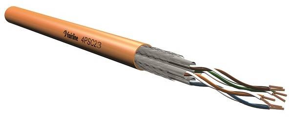 Elmat Schlagheck Datenkabel Cat7 1300MHz Dca EL-PRO 4P23 S/FTP LSHF orange TR500m