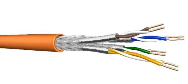 Draka Comteq Datenkabel Cat7 1000MHz Cca UC900SS 4P23 S/FTP LSHF orange TR1000