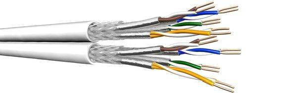 Draka Comteq Datenkabel Cat7 600MHz Dca UCHOMESS 2x4P26 S/FTP LSHF weiß TR250