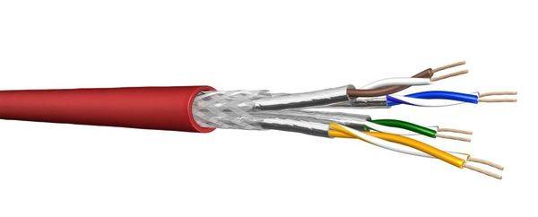 Draka Comteq Datenkabel flex Cat7 1000MHz UC900FLEX 4P26 S/FTP PUR rot TR1000
