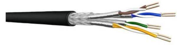 Draka Comteq Datenkabel Cat7 1000MHz UC900HS 4P23 S/FTP PE schwarz TR500