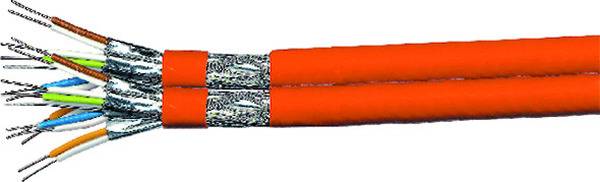 Draka Comteq Datenkabel Cat7 1000MHz Eca Basic 2x4P23 S/FTP LSHF orange TR500