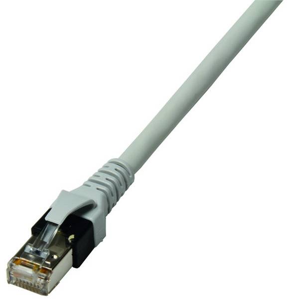 PROTEC.net Patchkabel halogenfrei grau PPK6A Cat6A-ISO 4P27 S/FTP 2xRJ45 4,0m
