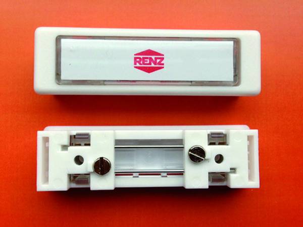 Renz Tastenmodul mit 1 Lichttaster quarzgrau