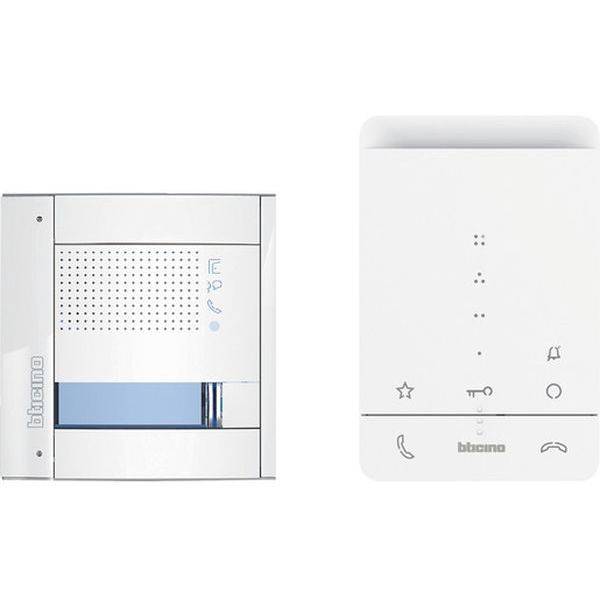 Bticino Audio-Sprechanlagen-Set Flex'ONE Audio Sfera weiß+CLASSE100A16E