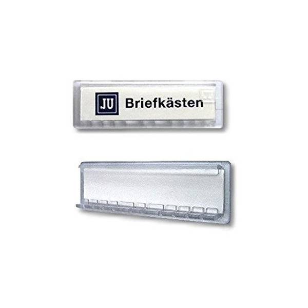 JU Systemtechnik Namensschild 21-255 Acrylglas 67x22mm