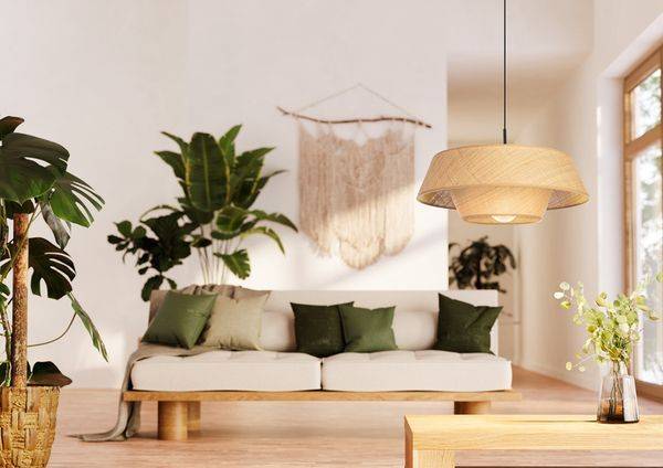 EGLO LEUCHTEN Pendelleuchte LB25 MARFORD E27 max 60W Bast