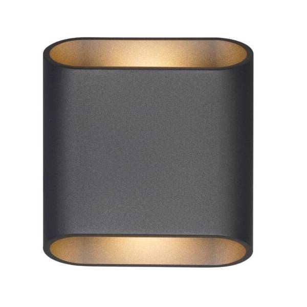 Licht Creativ Design LED-Wandleuchte LB25 10W 1000lm 2700/3200/4000K IP54 graphit