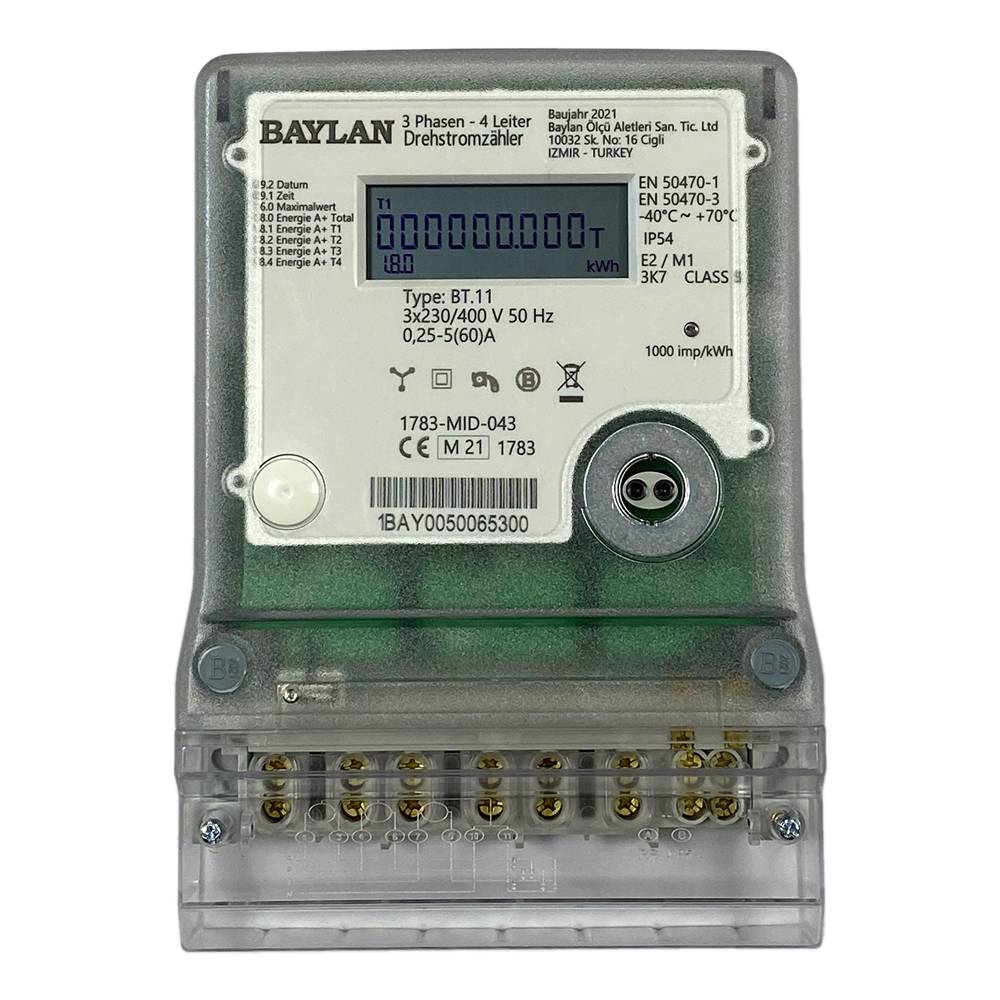BAYLAN BT.11 - Drehstromzähler für Zählerplatzmontage