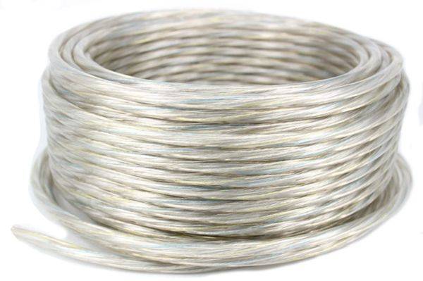 Neutral PVC Kabel H03VV-F 5x0,75mm² transp rd Schnittlänge