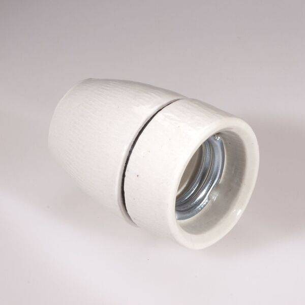 Schaum Elektro-Handels Porzellanfassung E27 3-tlg. Nippel M10x1 Festst.schraube