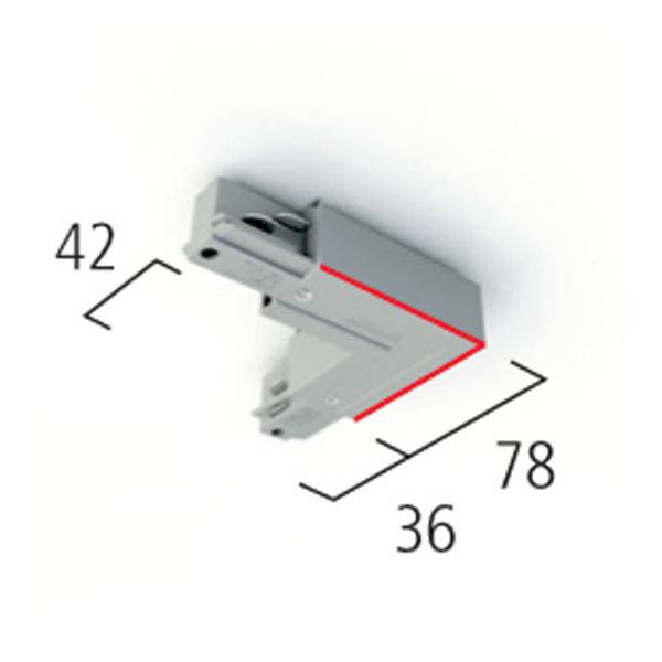 A.A.G. STUCCHI L-Verbinder LB25 Schutzleiter außen verkehrsweiß