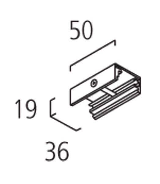 A.A.G. STUCCHI Deckenclip LB25 schwarz