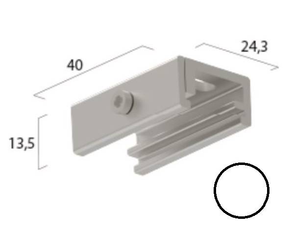 A.A.G. STUCCHI Deckenclip LB25 3~ Onetrack weiß