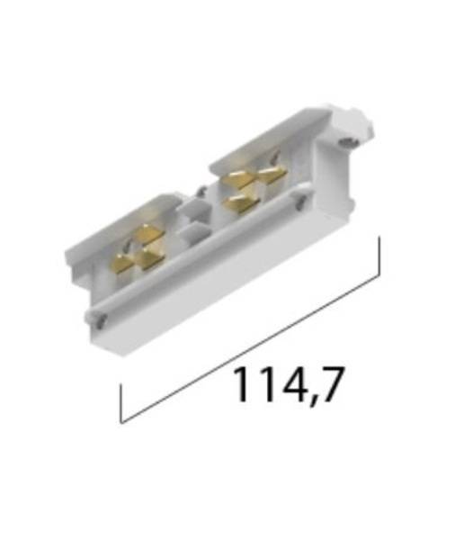A.A.G. STUCCHI Längsverbinder LB25 3~ Onetrack weiß