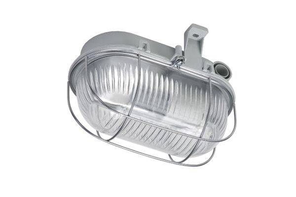 Lena Lighting S.A. Ovalleuchte Simetal E27 1x42W aufklappbar grau