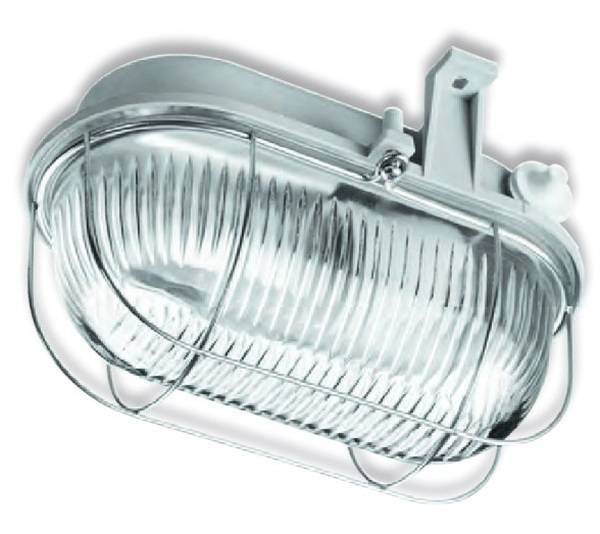 Lena Lighting S.A. Ovalleuchte Oval 100 1x100W E27 prismatisch