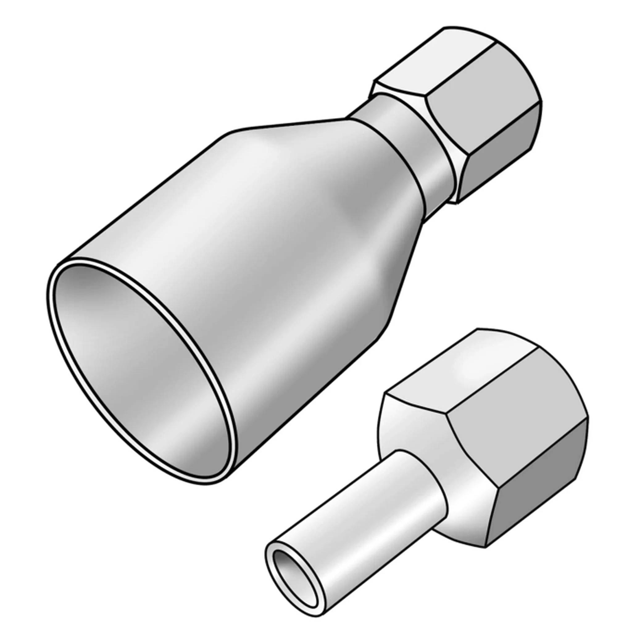 KE Kelit CP454, STEELFIX, C-Stahl, Pressabsatzübergang mit IG 42x1/2", 1 Stk.