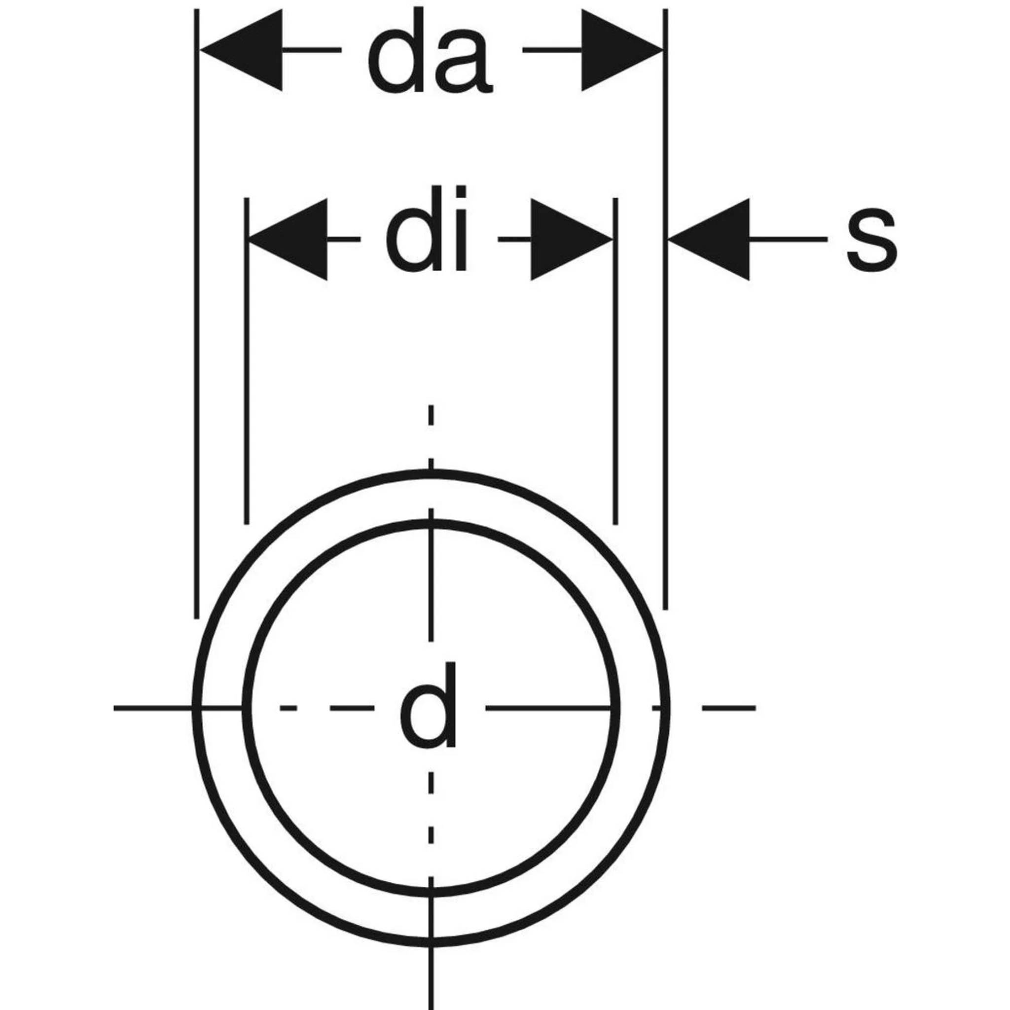 Geberit Schutzschlauch, gelb, d22mm, als Kontaktschutz, Bund mit 10m, 1 Stk.