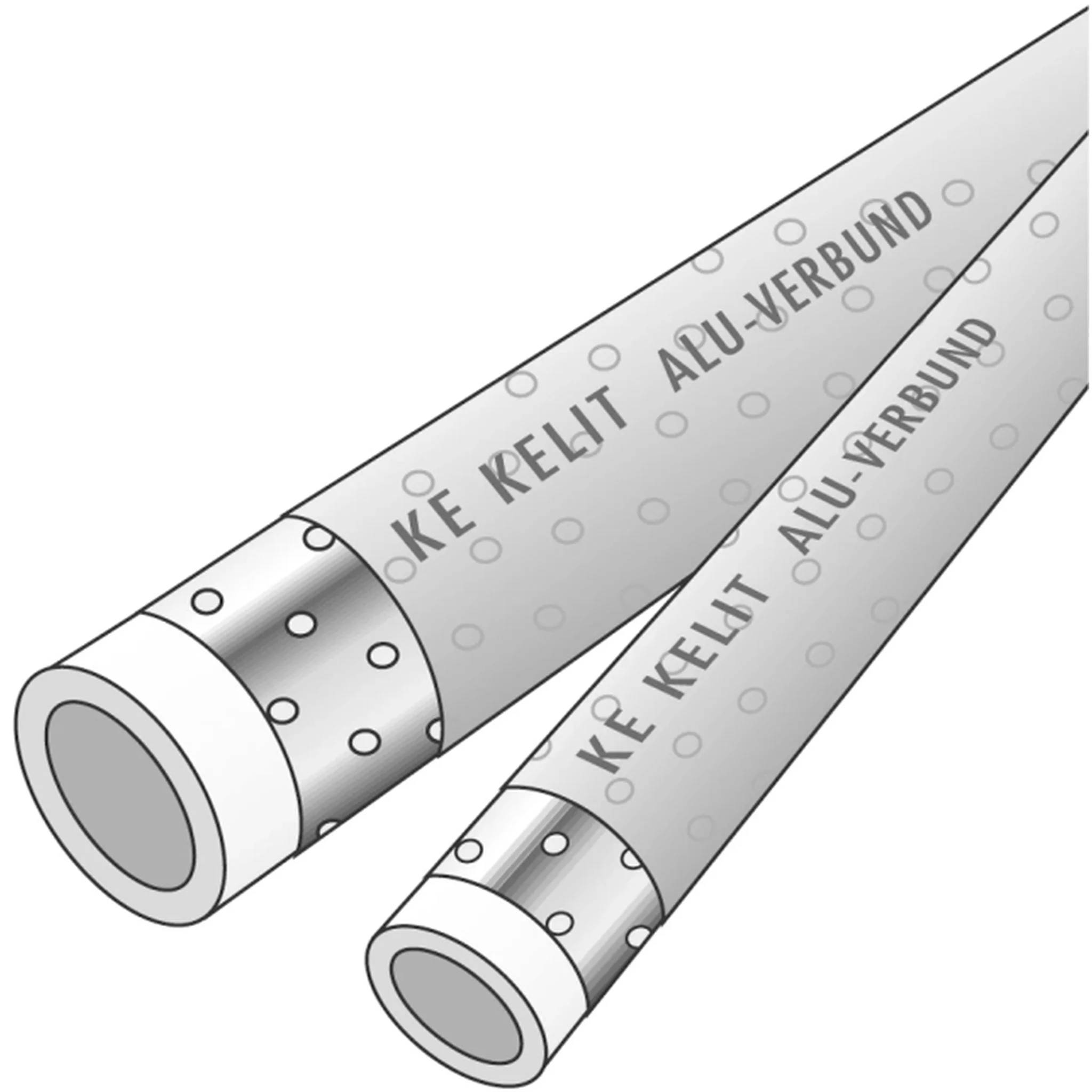 KE Kelit KE06 KELIT ALU-Verbundrohr, PN20, 32x4,4, Stange mit 4m, 1 Stk.