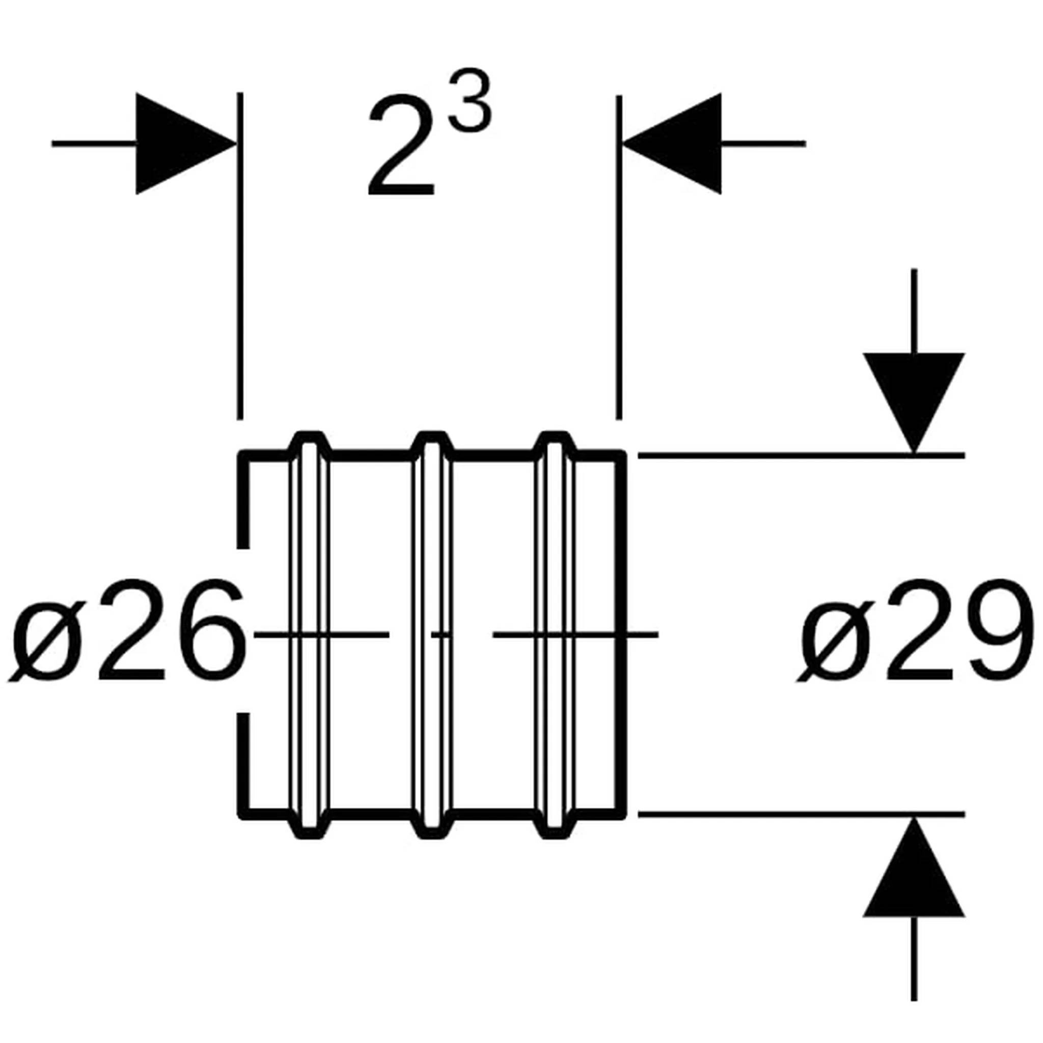 Geberit GE Mepla, Dichtmanschette, d26mm, 10 Stk.